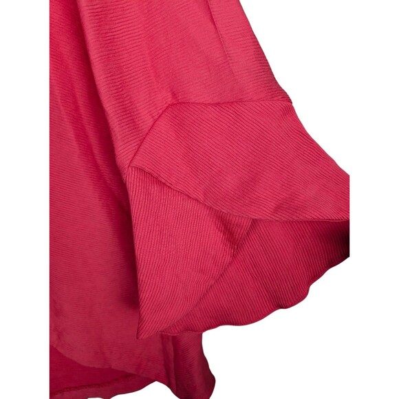 IC by Connie K Jacket XL Coral Pink Lagenlook Artsy Swing 1-Button Rayon Nylon - Picture 5 of 10